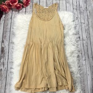 Sundance Pleated Eyelet Floral Swing Dress